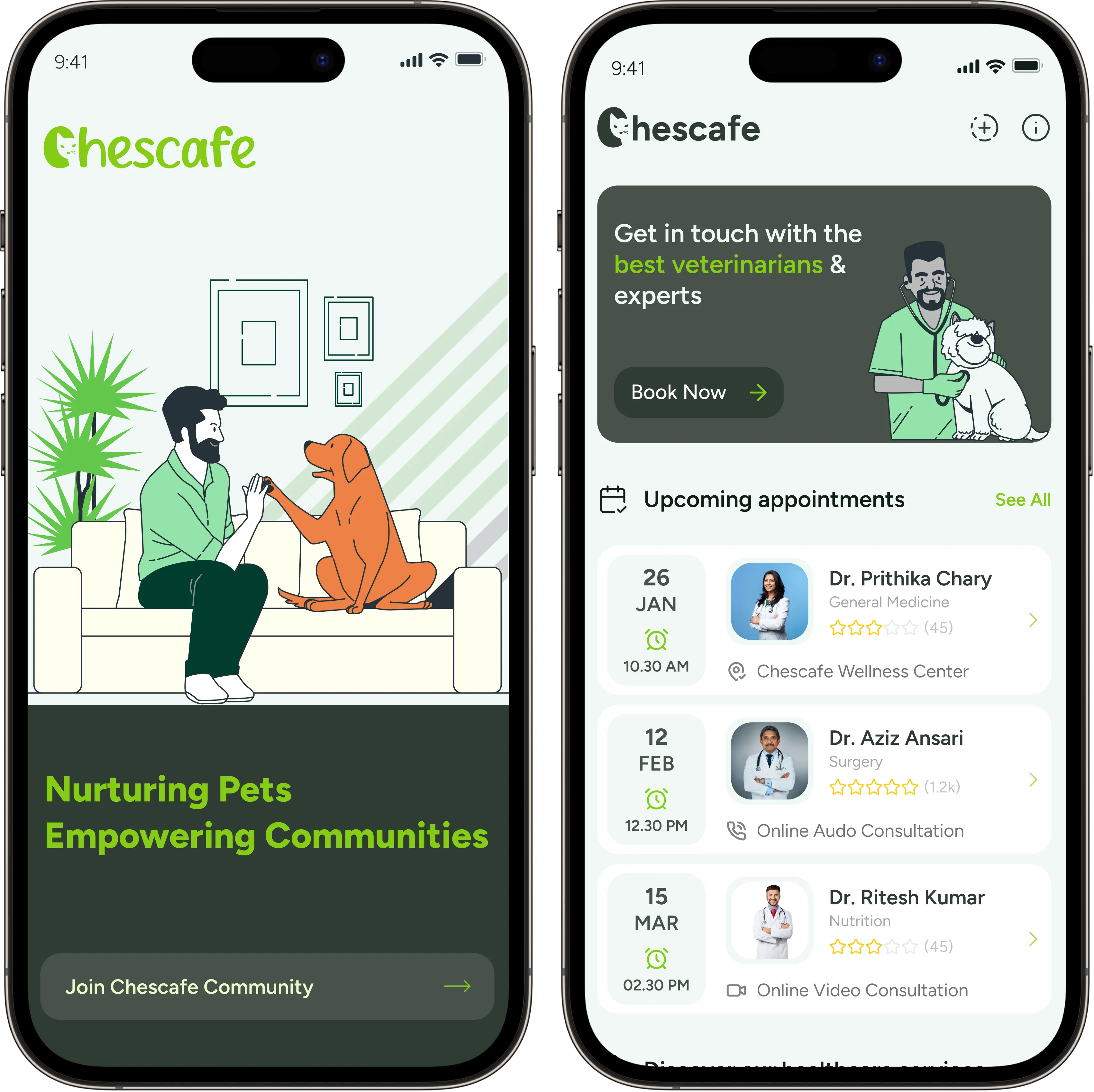 Chescafe mobile app interface